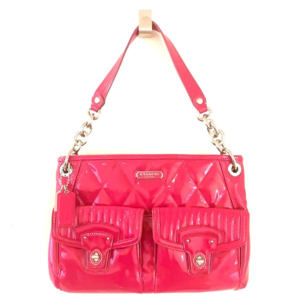 Coach Pink Patent Leather Cross body  Bag. Brand new!